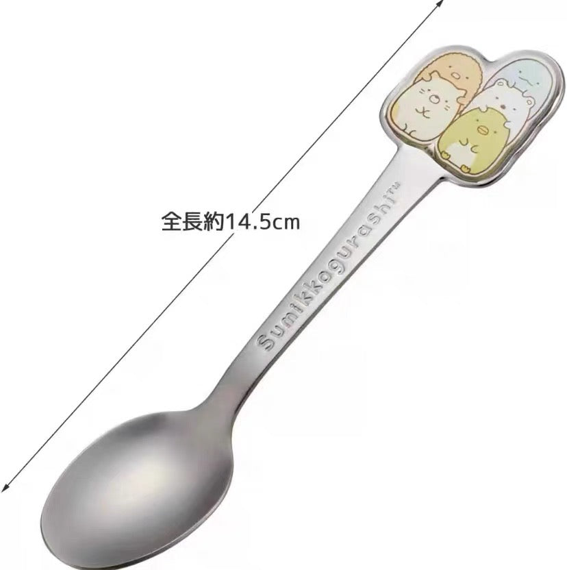 Sumikko gurashi角落生物|不锈钢叉子/儿童餐具|长约14cm