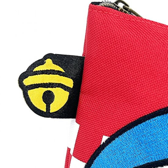 Doraemon哆啦A梦|机器猫精致刺绣大脸图案化妆包/收纳包/porch|约19cm×5cm×3cm