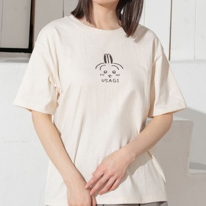 Chiikawa 吉伊卡哇|精致立体刺绣角色图案T恤/Tshirt