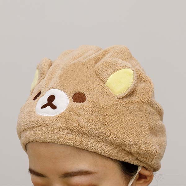 Rilakkuma轻松熊|晚安睡梦系列干发帽|约225×240mm