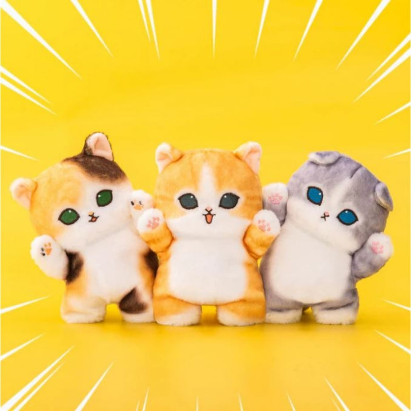 Mofusand|Workplace Intervention Team Nyan Cat:Orange Brown White Standing Plush Dolls/Plush Toy|170×120×100mm approx.