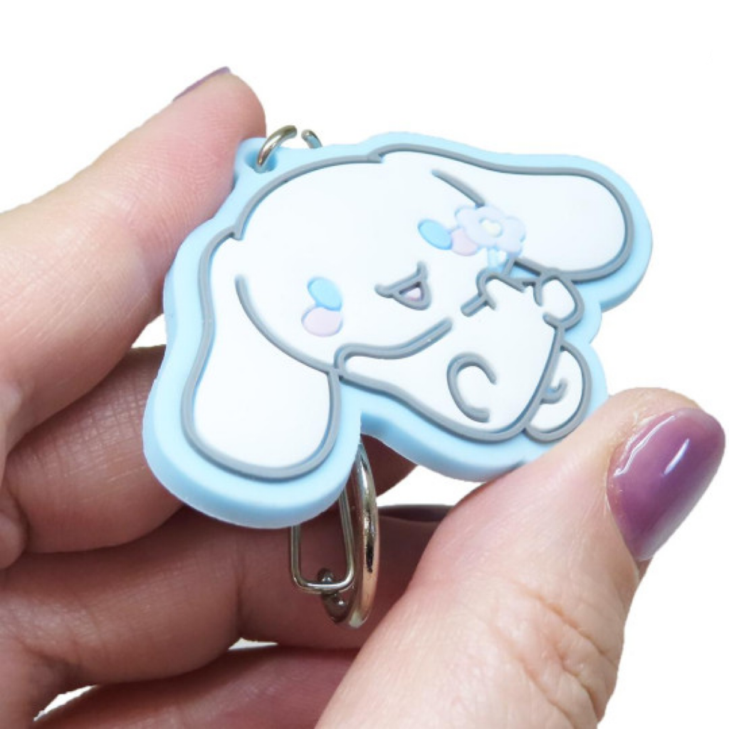 Sanrio|Flora Rubber Keychain/Keyring|65×65×3mm approx.