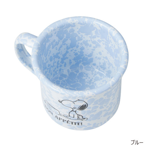 Snoopy史努比|PEANUTS×CROW CANYON HOME联名复古琺瑯杯|約直径9×H8cm