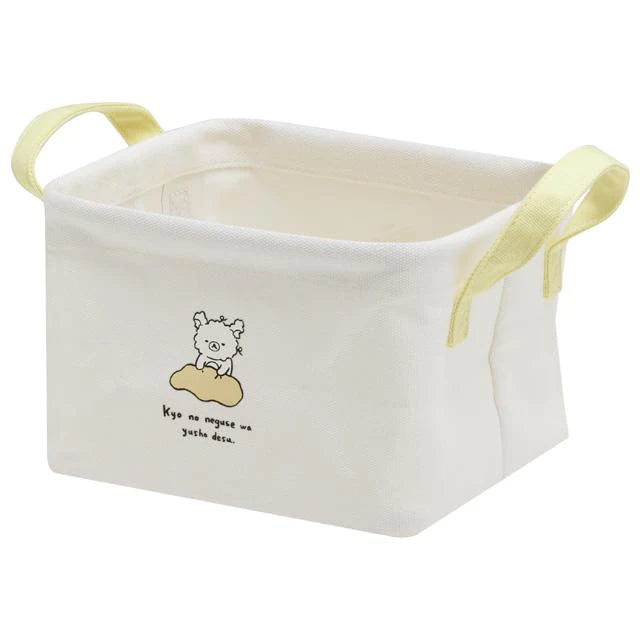 Rilakkuma轻松熊|可折叠布制收纳篮/正反都可爱|约140×200×180mm