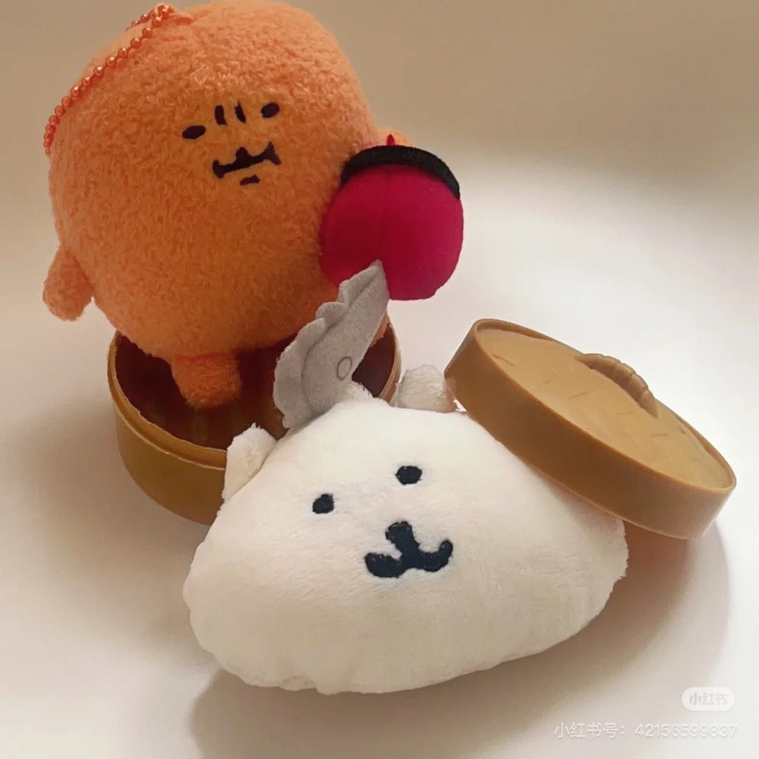Nagano嘲讽熊|Market Petit Mini Mascot电锯薯饼可乐饼/电锯熊挂件|约H100×W110×D60mm