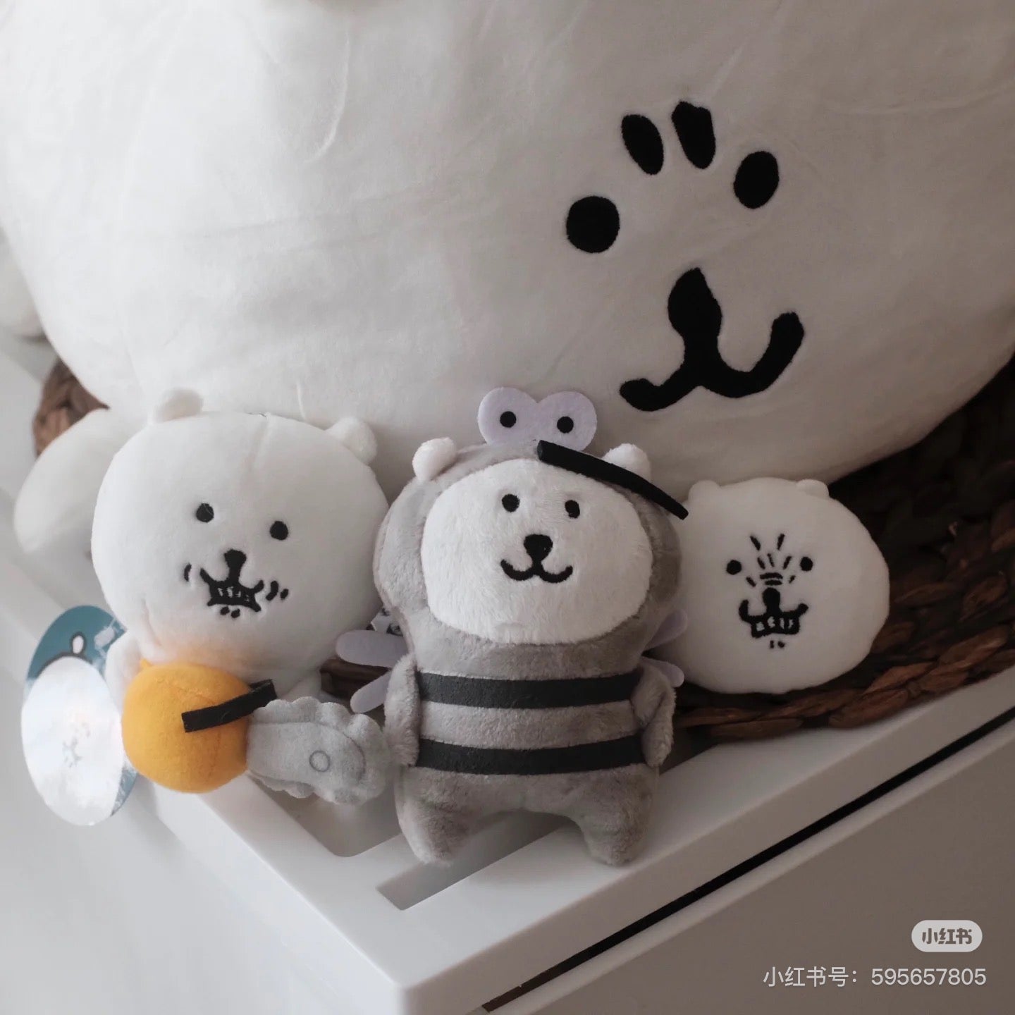 Nagano嘲讽熊|Market Petit Mini Mascot电锯薯饼可乐饼/电锯熊挂件|约H100×W110×D60mm