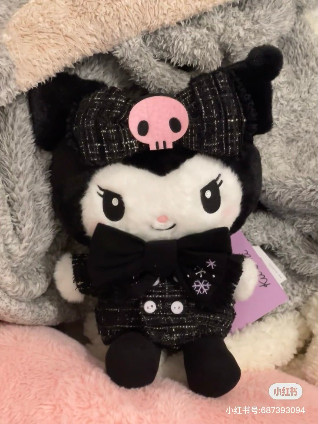 Sanrio|冬季限定小香风角色挂件/包挂|约12.5×7.5×13.5cm