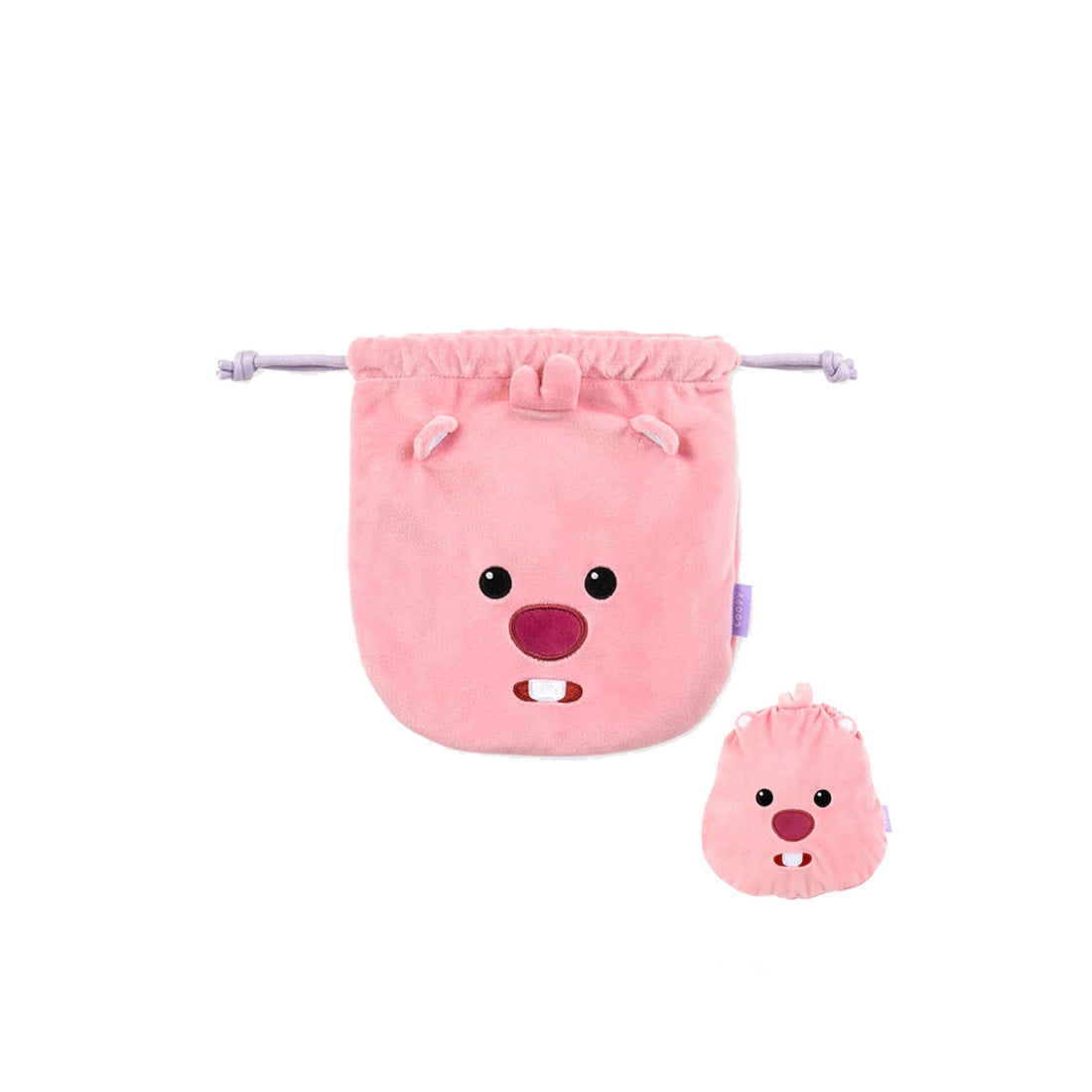 Loopy小海狸|大脸露比表情束口袋/巾着包/收纳包