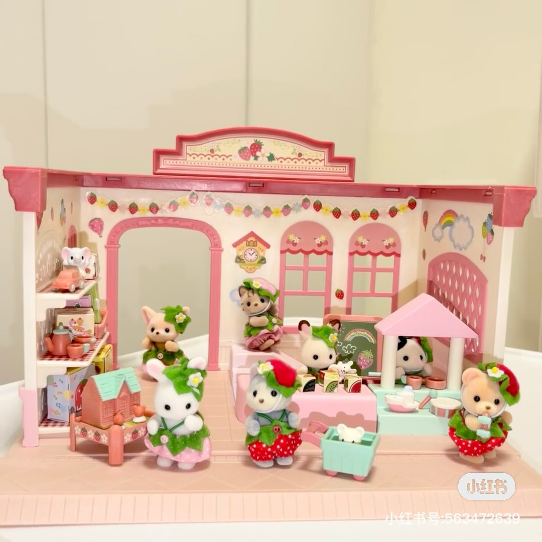【store available】SylvanianFamilies|Strawberry Nursery Room House Set Calico Critters