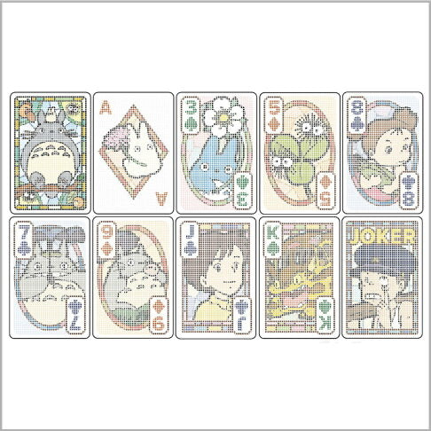 My neighbor totoro|吉卜力宫崎骏龙猫卡通透明感卡牌/扑克牌|約H88 x W58mm