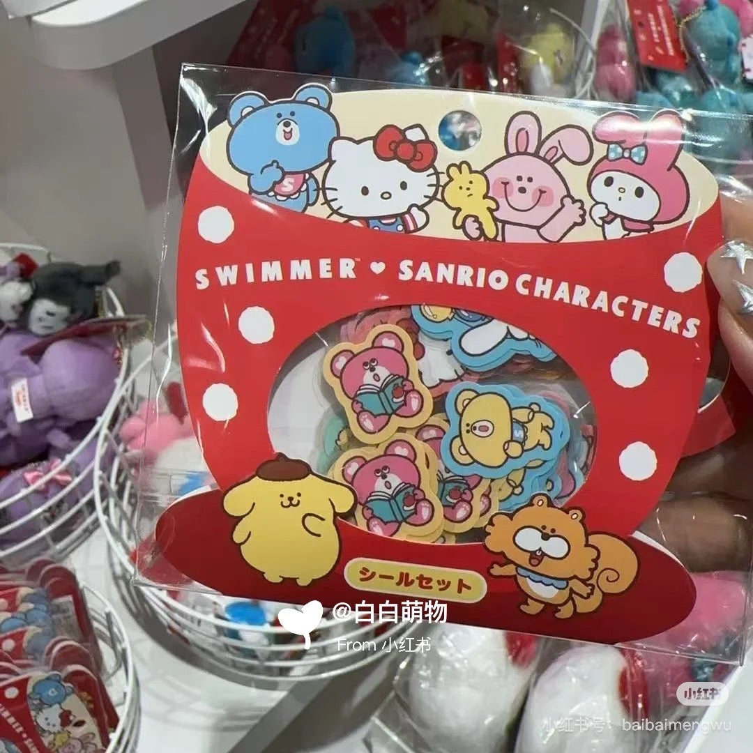 Sanrio|Swimmer Sticker Set (2nd Edition)|80 sheets