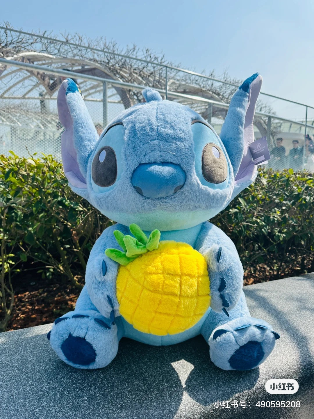 Disney SH|抱抱菠萝超大史迪仔公仔/玩偶