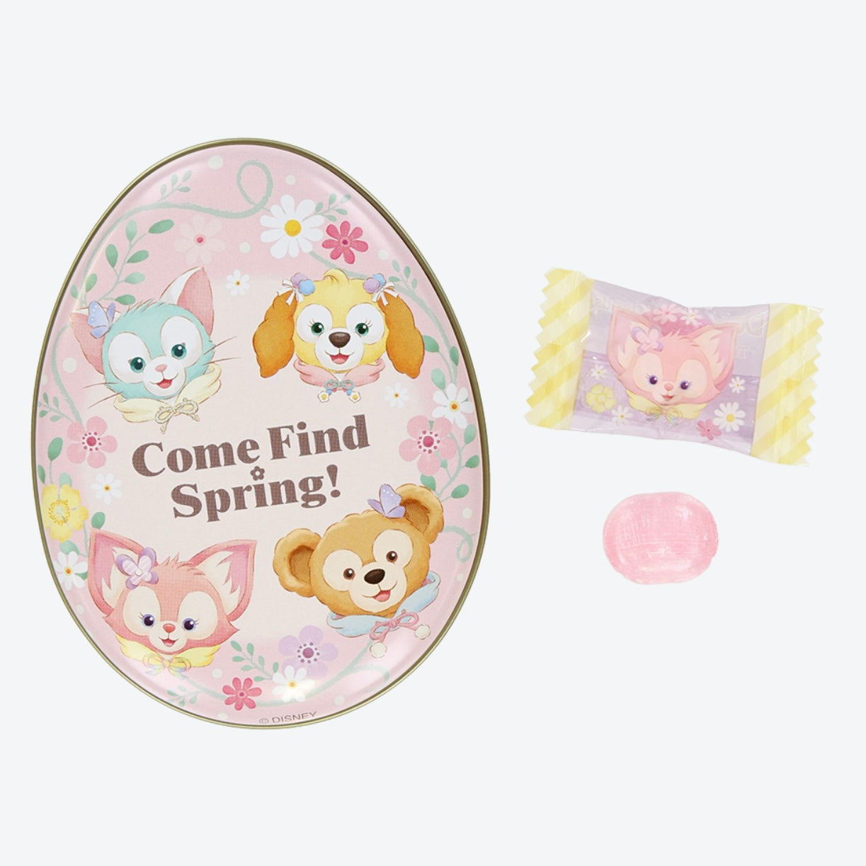 Disney迪士尼|2024东迪春日复活节限定小礼盒蛋蛋铁盒造型糖/正反都可爱|约9*11*3cm【24.10.11】