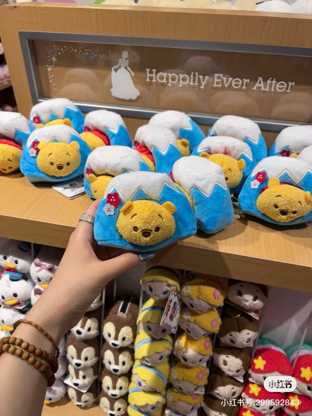 Disney迪士尼|噗噗Winnie the Pooh维尼富士山玩偶/公仔|约11*8.5cm