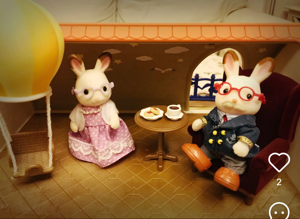 SylvanianFamilies|Chocolate Rabbit Grandparents Set 5190