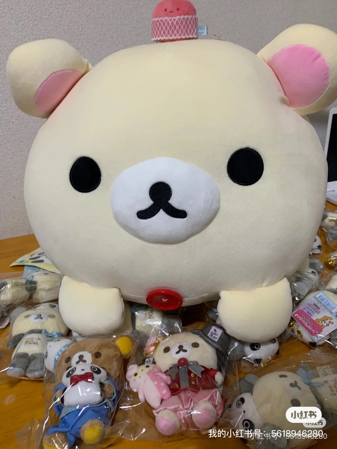 Rilakkuma轻松熊|San-X Super Mochimochi Daifuku Cushion 超好rua软糯圆滚滚抱枕/靠垫|约300×400×150mm