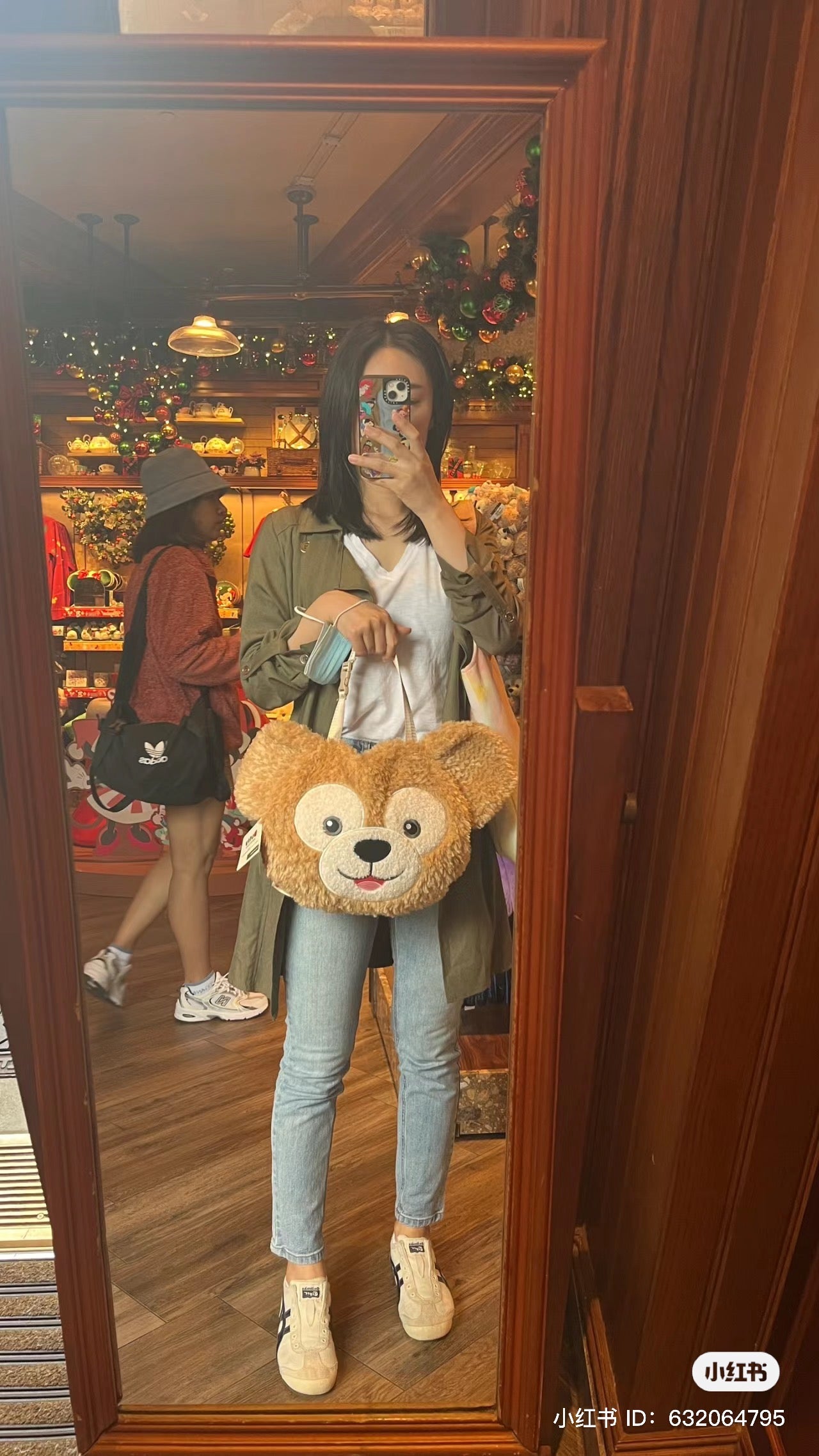 Disney HK|达菲duffy毛茸茸大脸手拎包/U型枕/颈枕