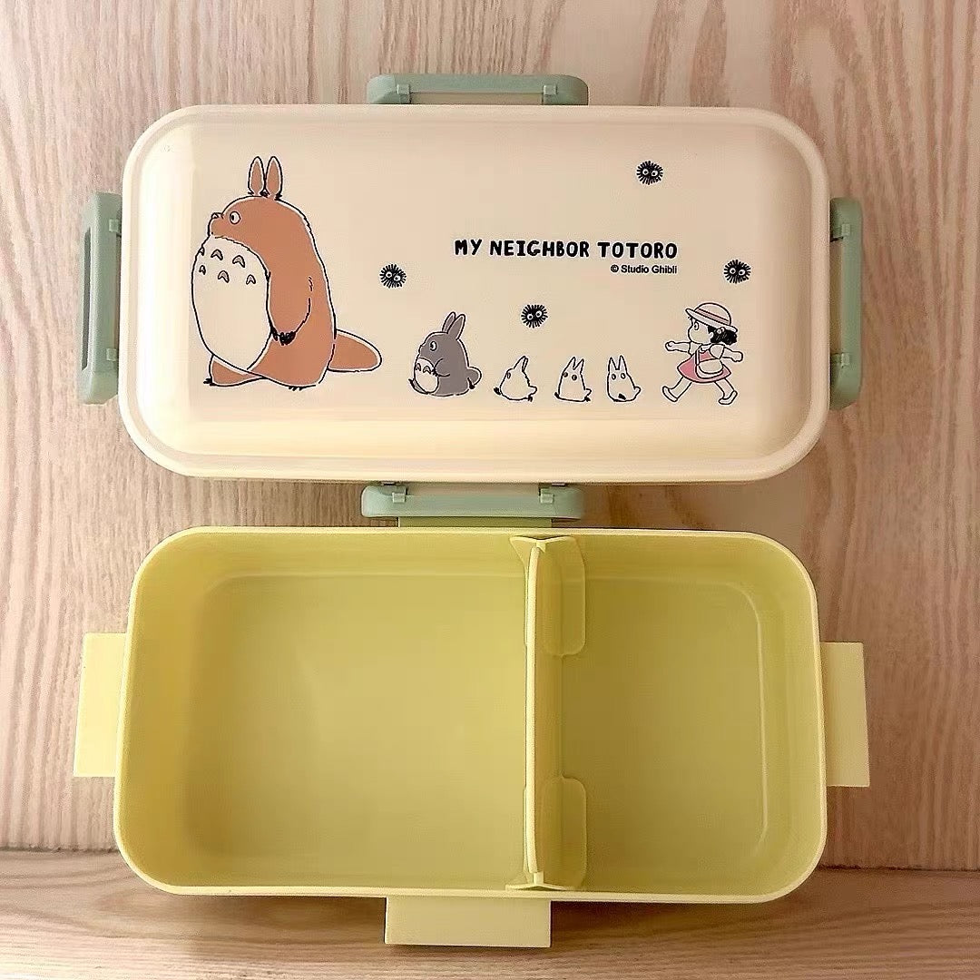 My neighbor totoro|宫崎骏龙猫限定抗菌耐热分段式饭盒/餐具/洗碗机/微波炉可用|約W186×H108×D62mm