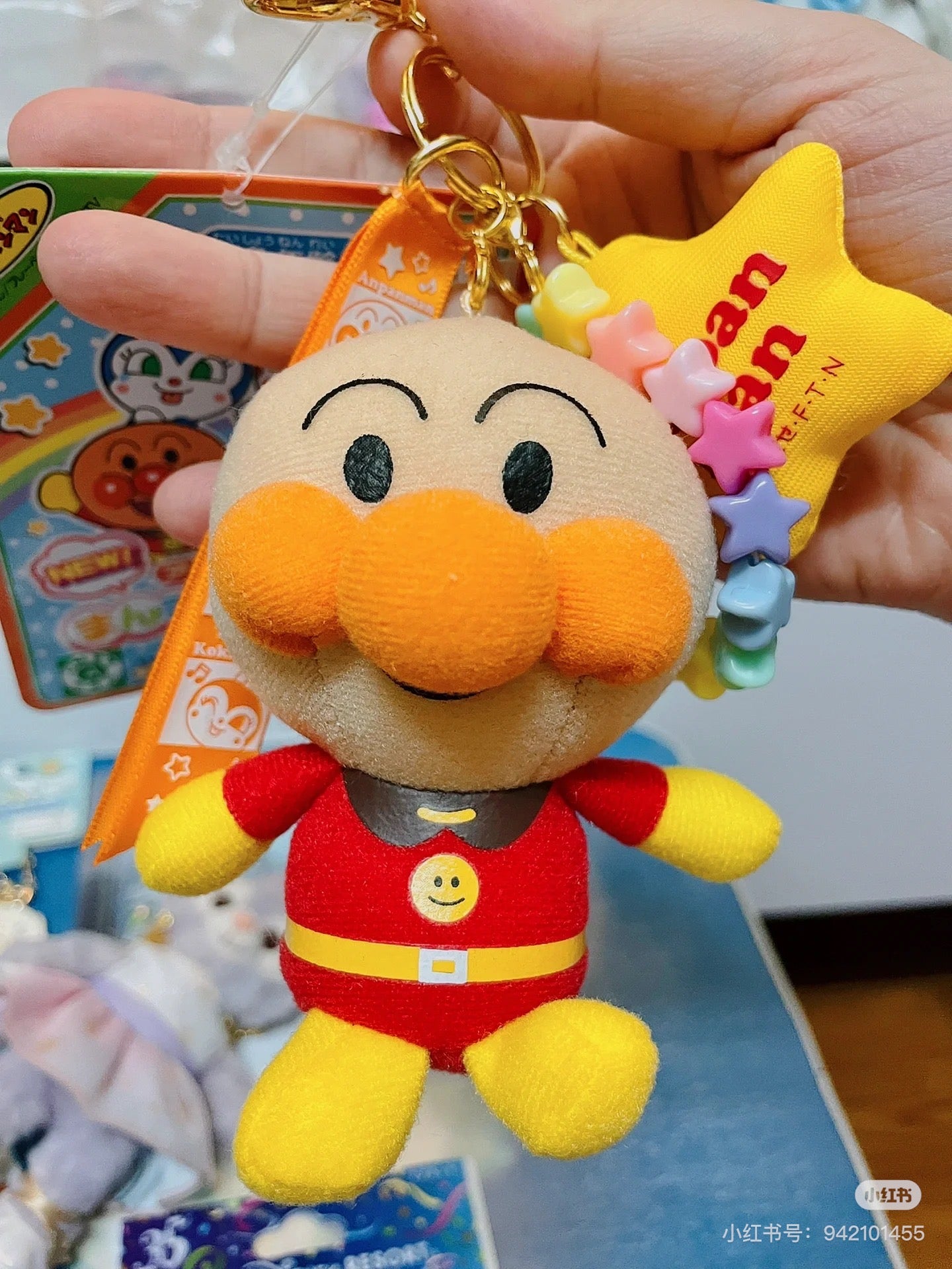 Pinocchio面包超人|面包超人三连吊饰挂件/吊饰可分拆|約90×75×60mm