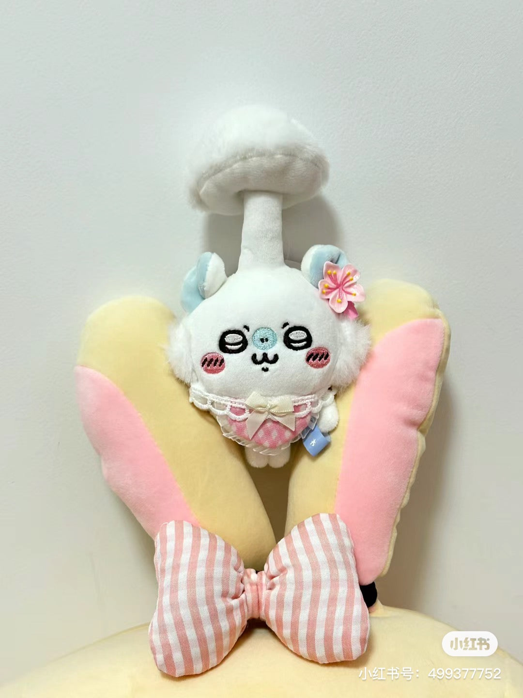 Chiikawa 吉伊卡哇|小蘑菇寄生飞鼠挂件|H175×W100×D75mm