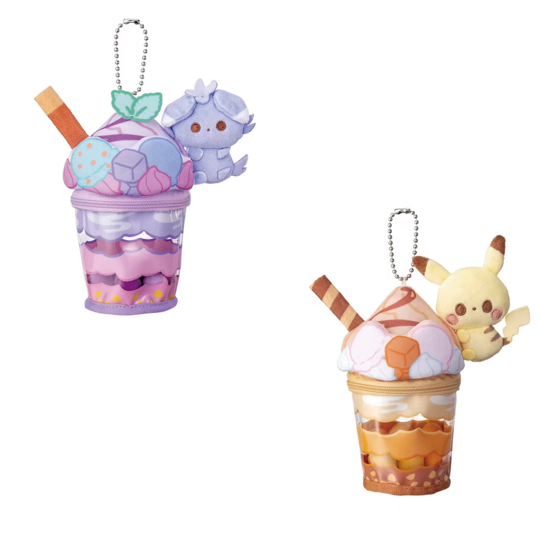 Pikachu|Parfait Mascot Holder /Plush Keychain|W140 x H150 x D80 mm approx.