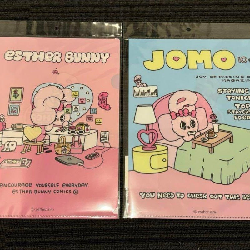 EstherBunny艾丝乐小兔|粉粉角色A4文件夹/正反都可爱