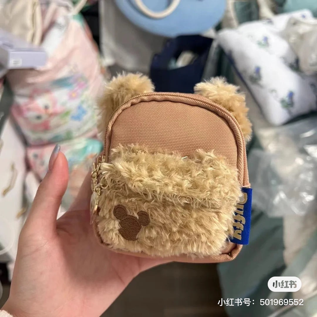 Disney HK|duffy达菲雪莉玫书包钥匙扣/零钱包/挂件|约11cm 高 x 9cm 宽x 4cm 深