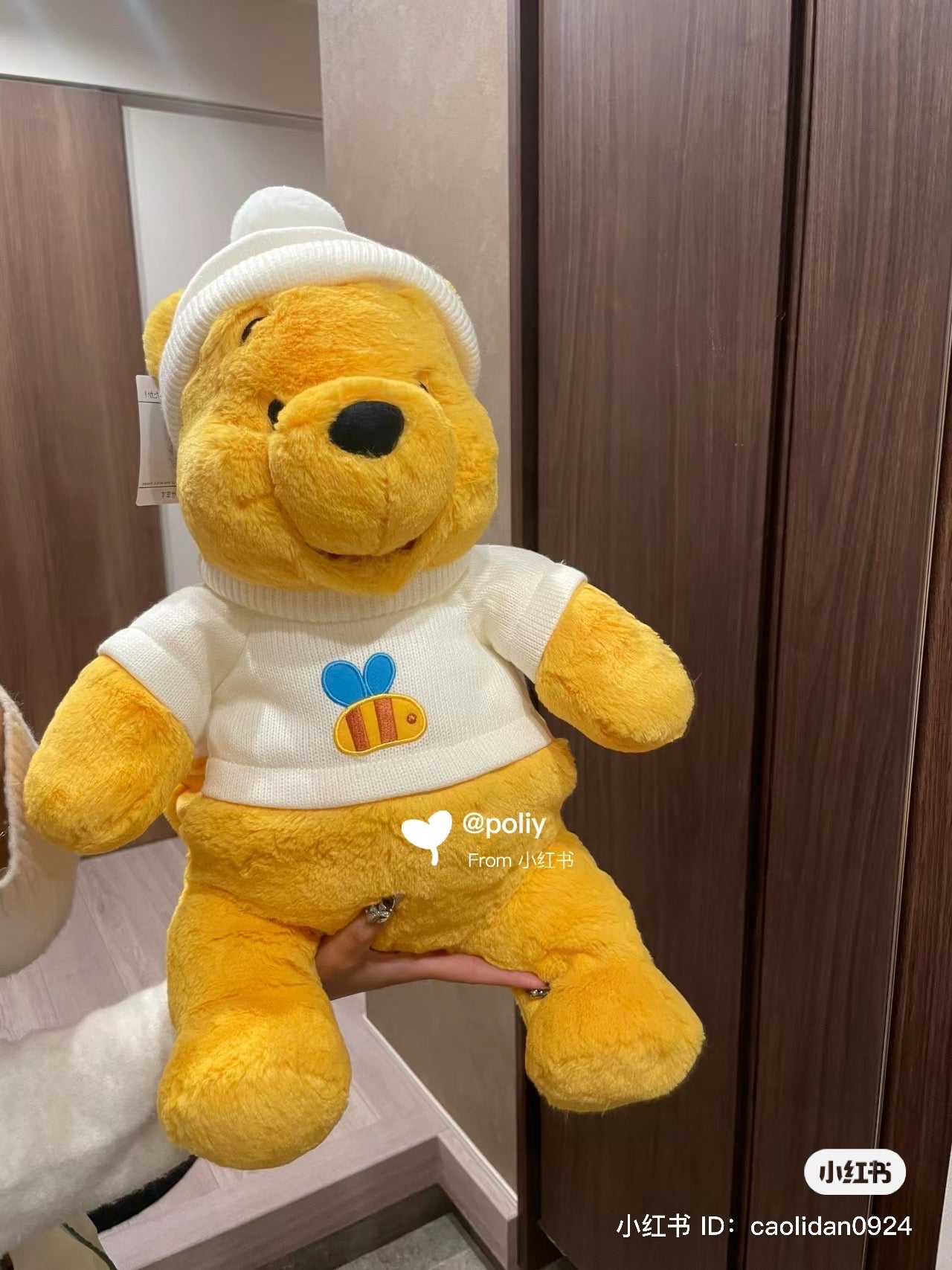 Disney|毛衣绒线帽fluffy噗噗公仔/玩偶/暖手宝玩偶/手脚都能像手偶一样动