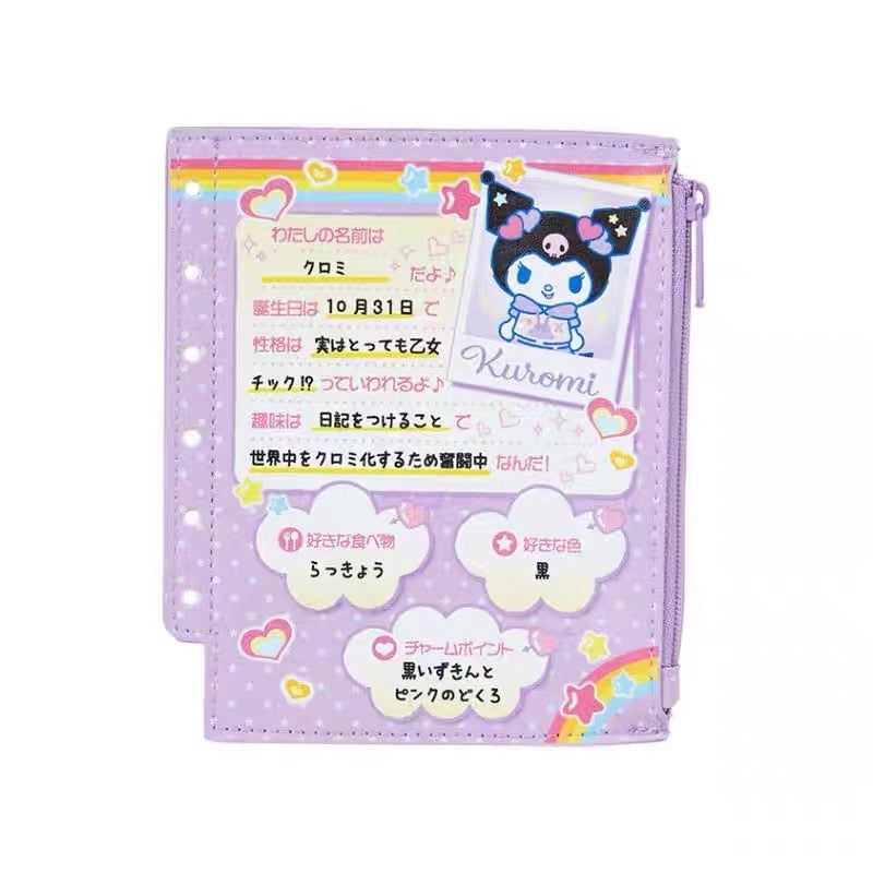Sanrio|Nostalgic Profile Book Mini Pouch |12×0.8×14cm approx.