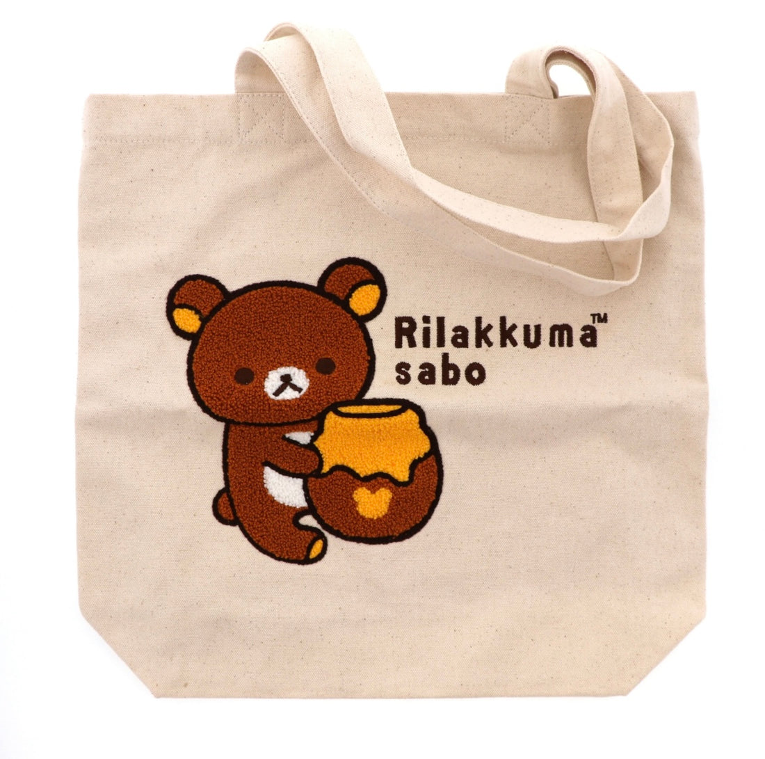 Rilakkuma|Embroidered Tote Bag| W380×H350×D100(mm) approx.