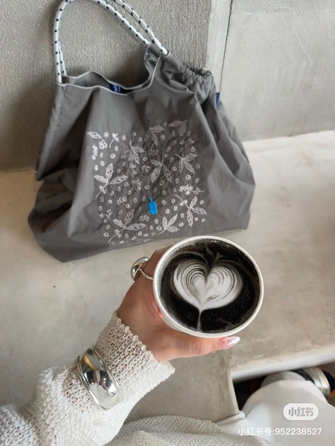 Blue bottle coffee|ball&chain Collaborate foldable Eco Bag|L / H45cm