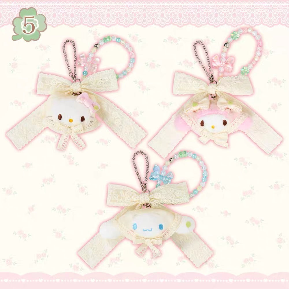 Sanrio|Forest Lace Bag Charm/Plush Keychain|W13.5×D4×H8cm approx.