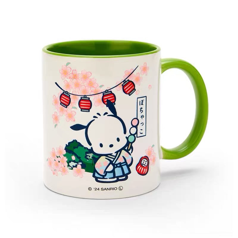Sanrio三丽鸥|和服系列地域限定角色马克杯/水杯/咖啡杯|约350ml