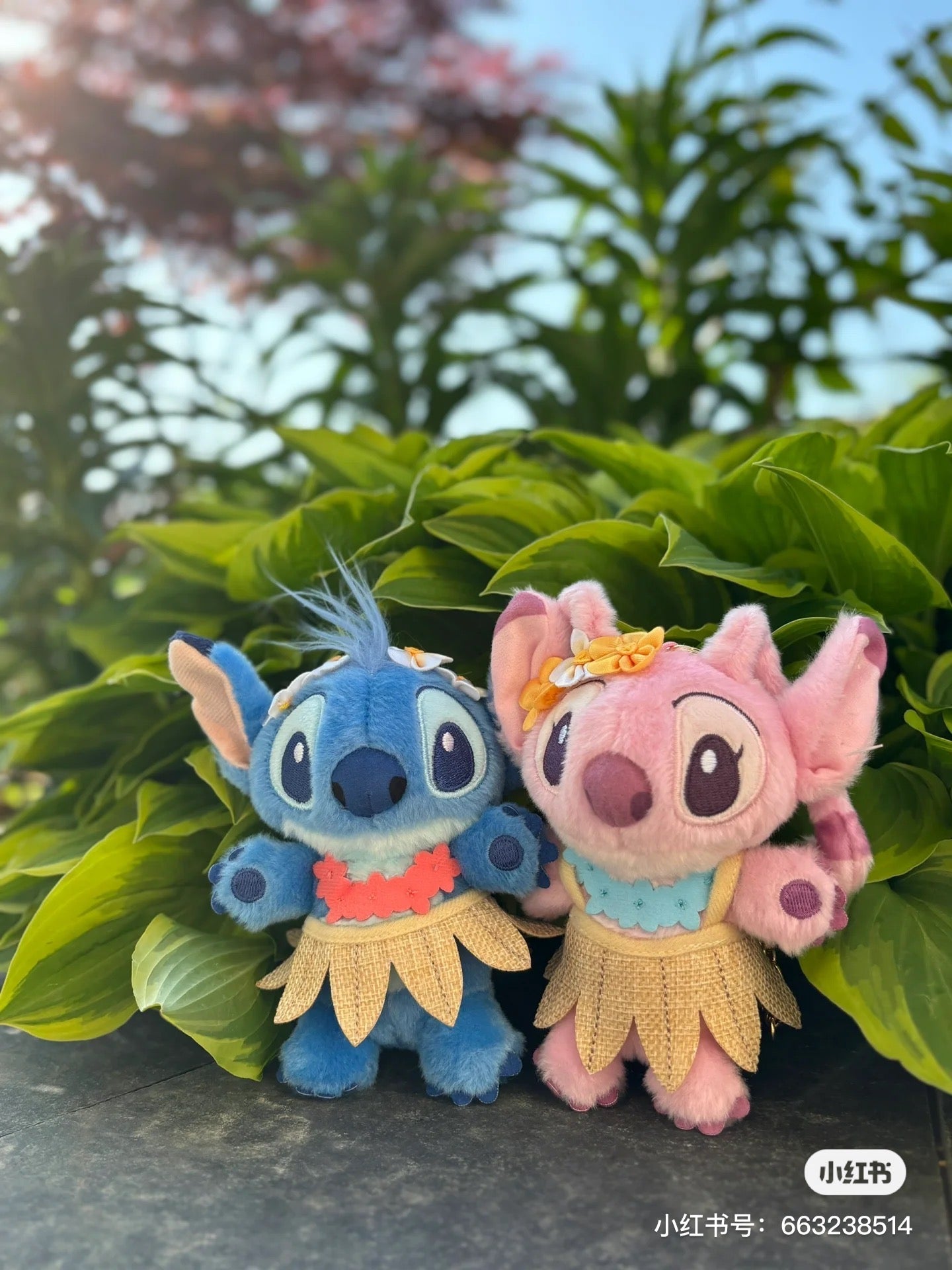 Disney SH|夏日舞动系列史迪奇/安琪/小金穿草裙挂件/包挂