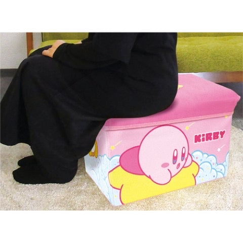 Kirby|可折叠式大容量收纳盒/储物盒/收纳凳/可坐设计/耐重约80kg|约31cm×48cm×31cm