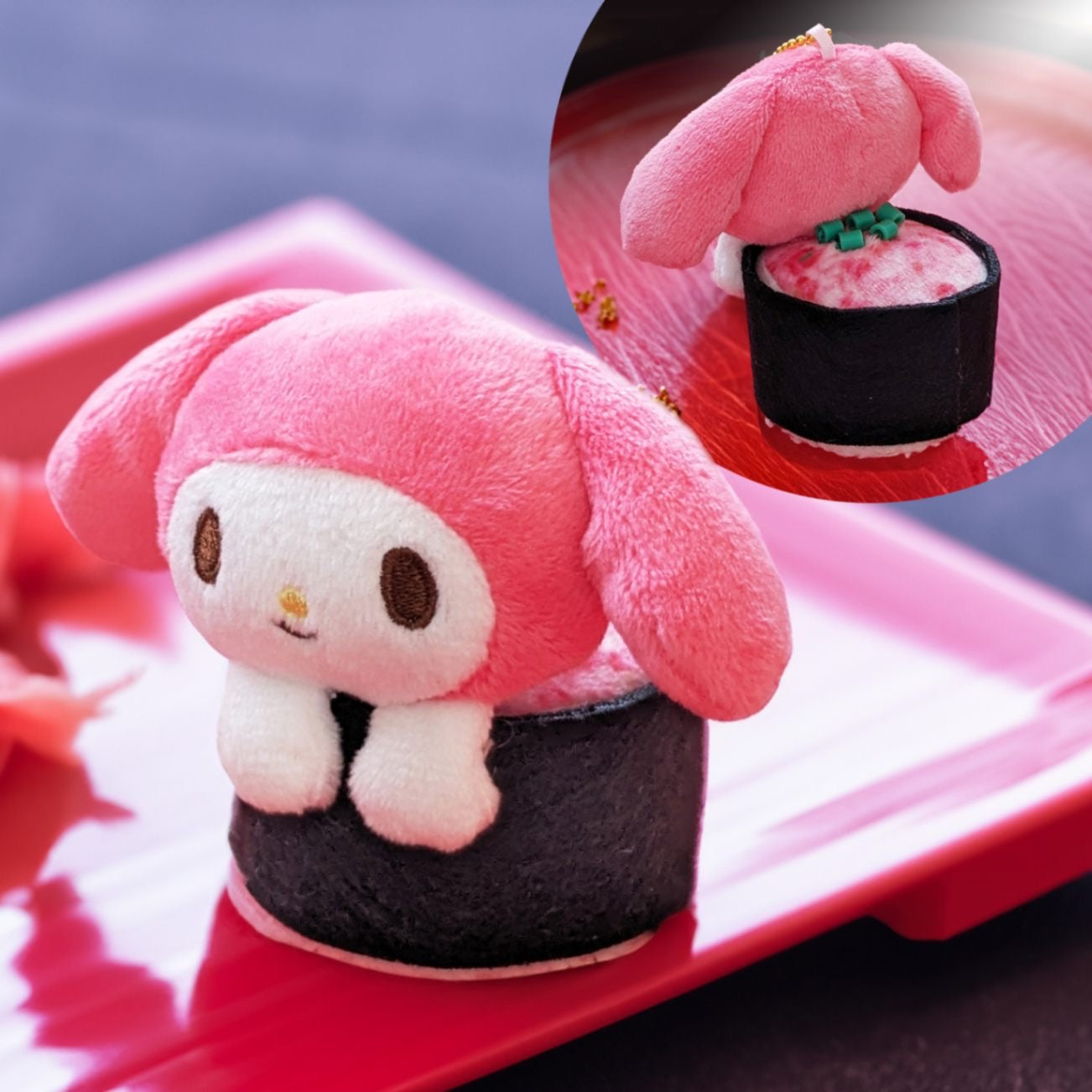Sanrio三丽鸥|超可爱角色寿司挂件/包挂|約宽10cm × 高度7cm × 高8.5cm