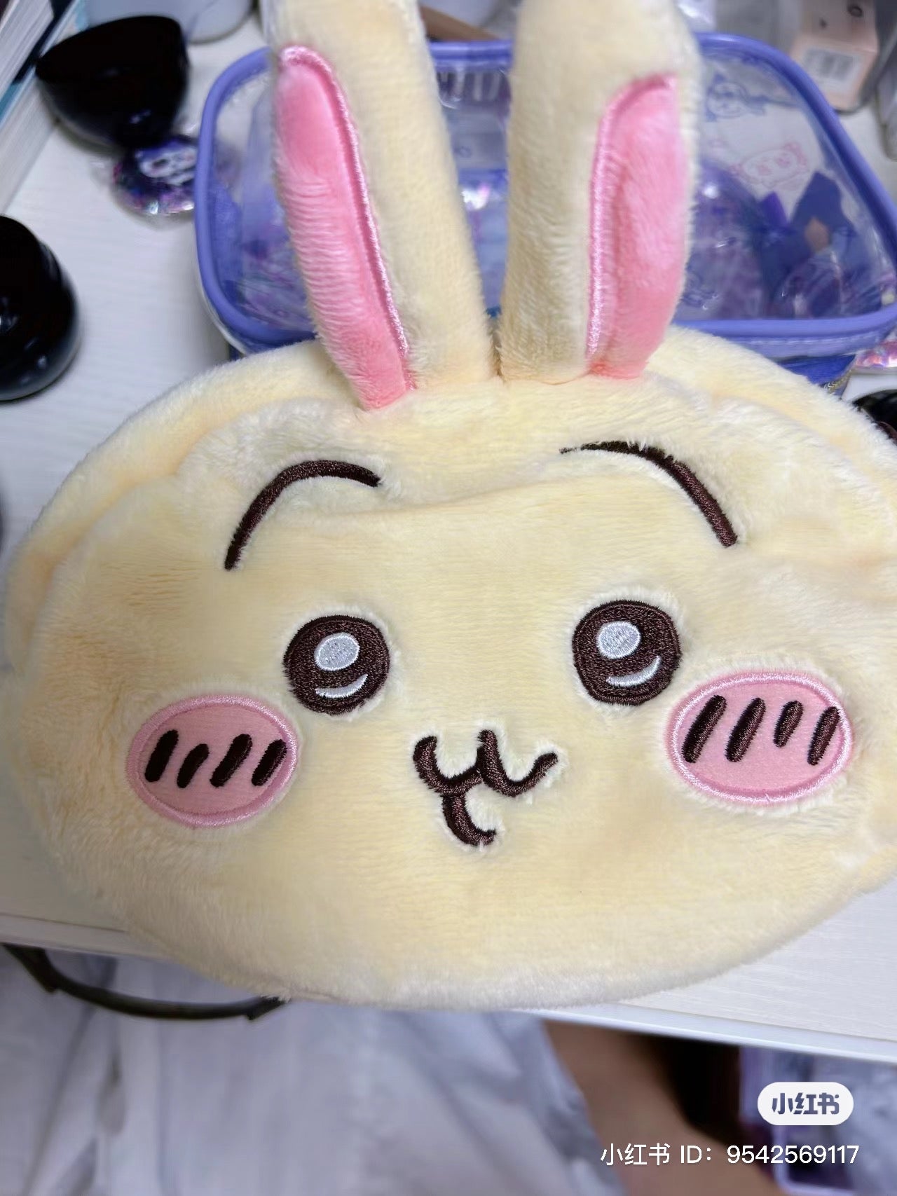 Chiikawa 吉伊卡哇|可爱双面双角色化妆包/整个翻出来又是一个角色