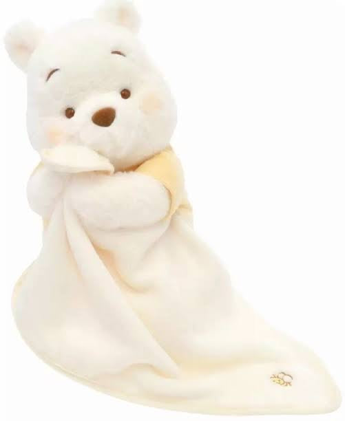 Disney|2023 Winnie the pooh小熊维尼White pooh白色冬日限定抱毯公仔/玩偶|高さ約36×幅27×奥行き35(cm)