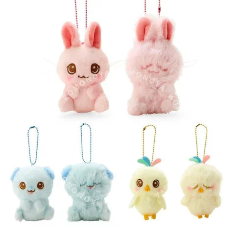 Sanrio|新角色Bosanimal蓬松小动物2个组挂件|約幅9.5×奥行7×高さ15.5cm