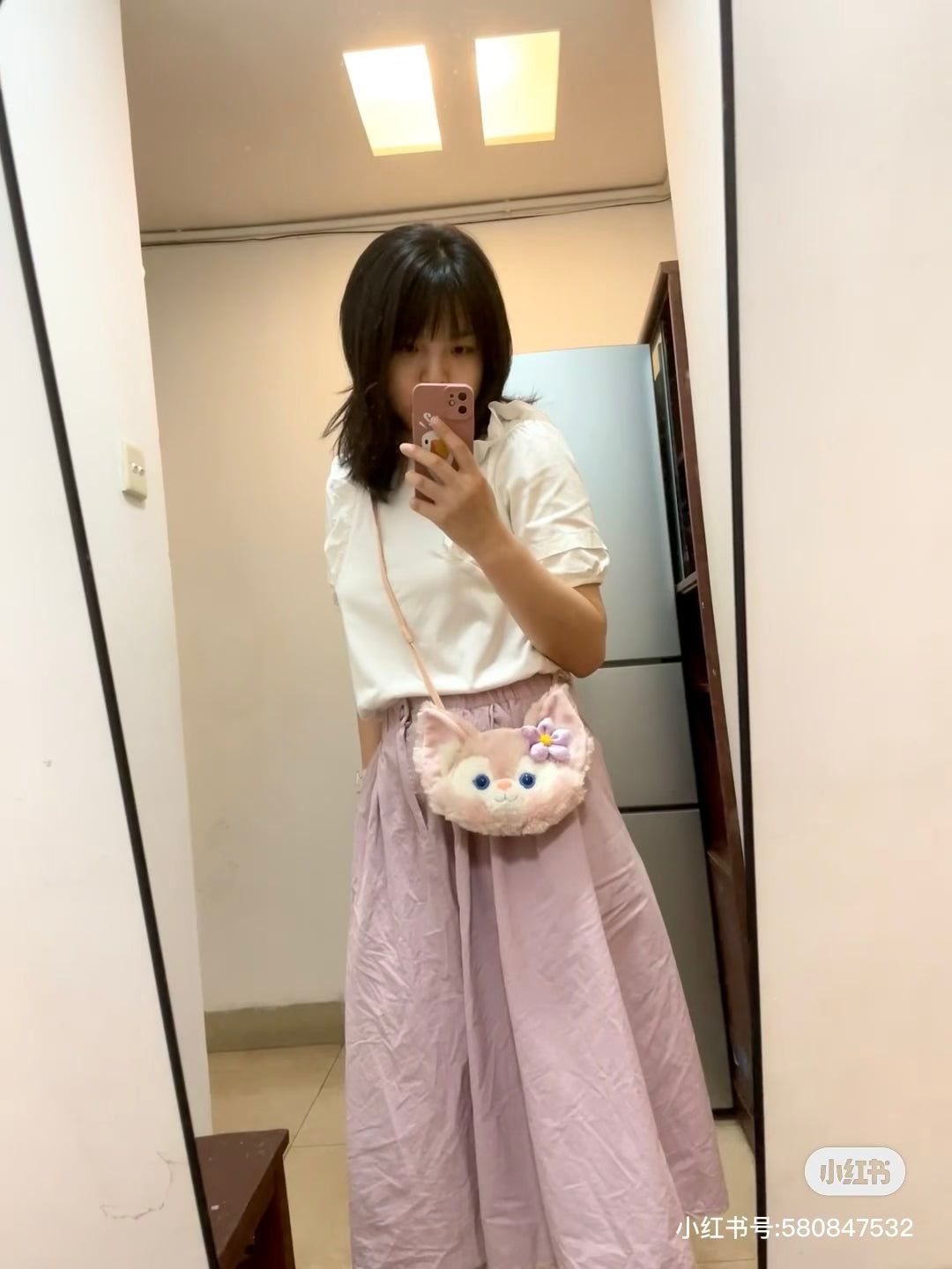 Disney HK|linabell玲娜贝儿大脸斜挎包/卡包位