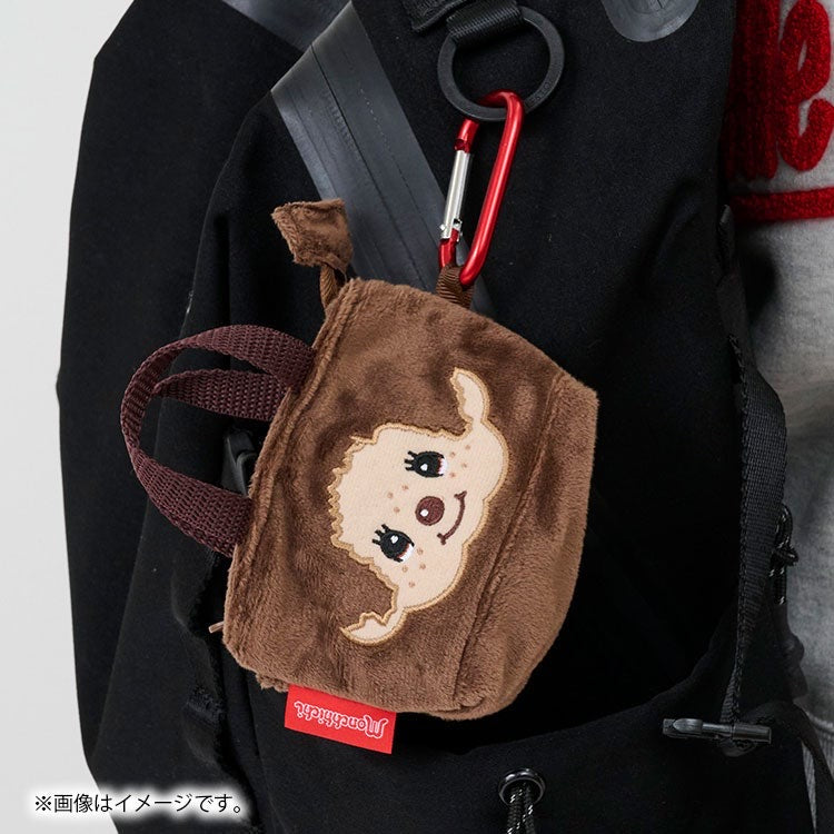 Monchhichi|Smile Mini Tote Face Miniature Keychain Bag Charm|115×120×45mm approx.
