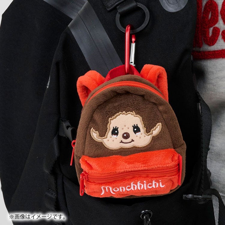 Monchhichi|Smile Mini Backpack Face Miniature Keychain Bag Charm|100×130×30mm approx