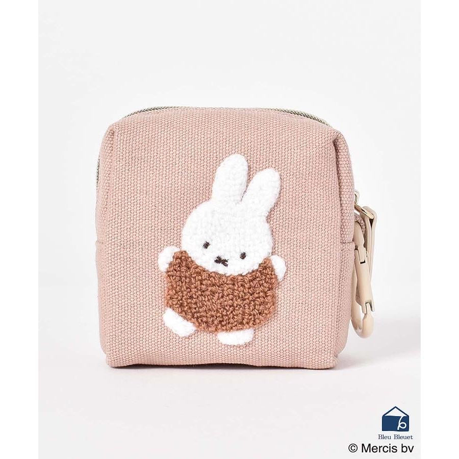 Miffy|Lunlunsagara Mini Pouch with Carabiner|W8×H8×D4cm approx.