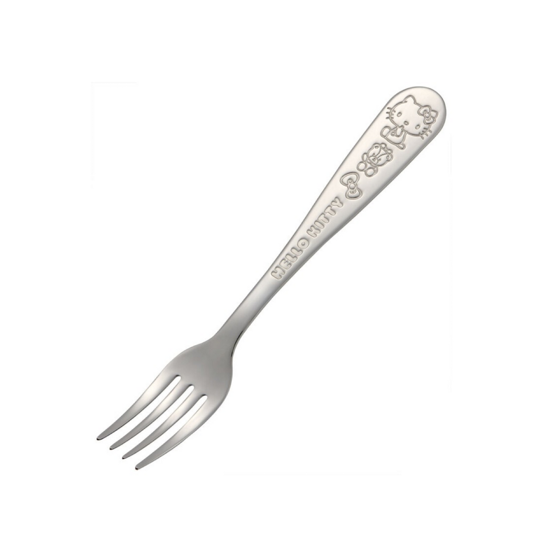 Hello kitty凯蒂猫|Skater Hello Kitty 泰迪熊不锈钢压花叉子|约 18 x 2.6 x 1.5 cm