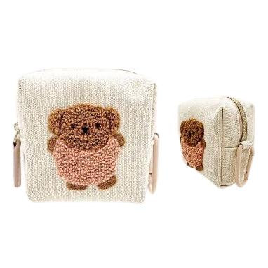 Miffy|Lunlunsagara Mini Pouch with Carabiner|W8×H8×D4cm approx.