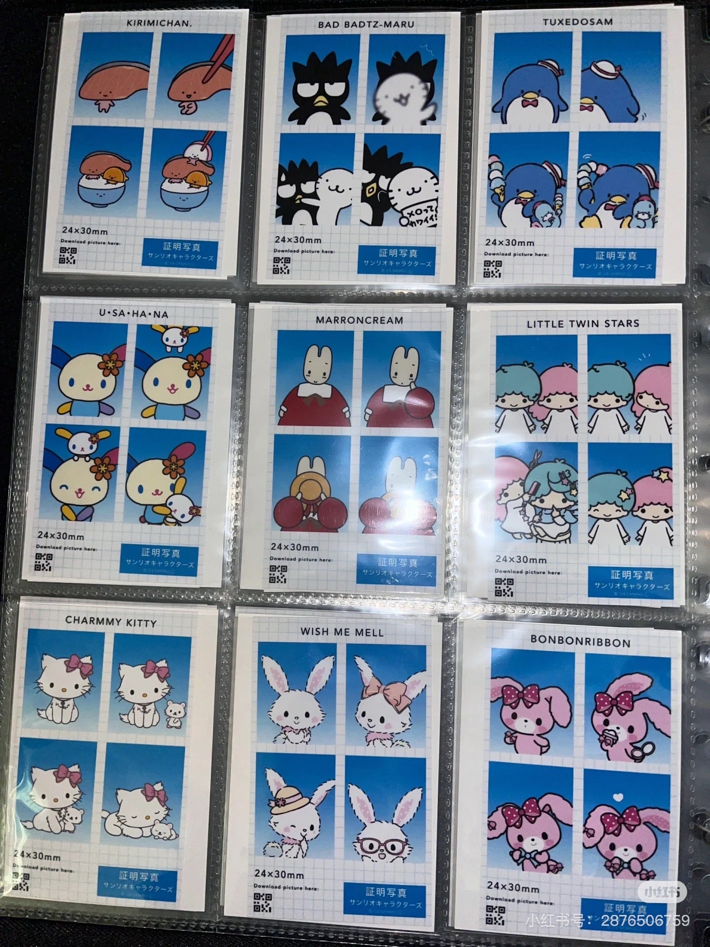 Sanrio|Secret ID Photo Style Smartroid mystery bag/blind box/All 24 types|1pcs