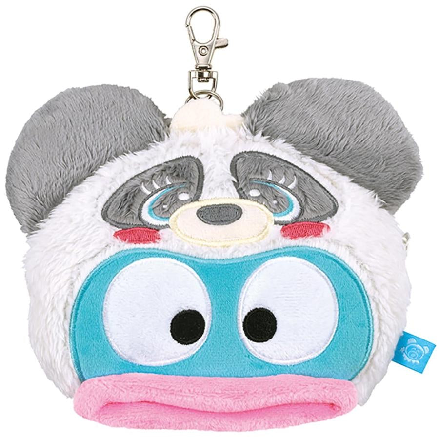 Sanrio|Plush Zipper Pass Case Charm with Reel|165 x 140 mm approx.