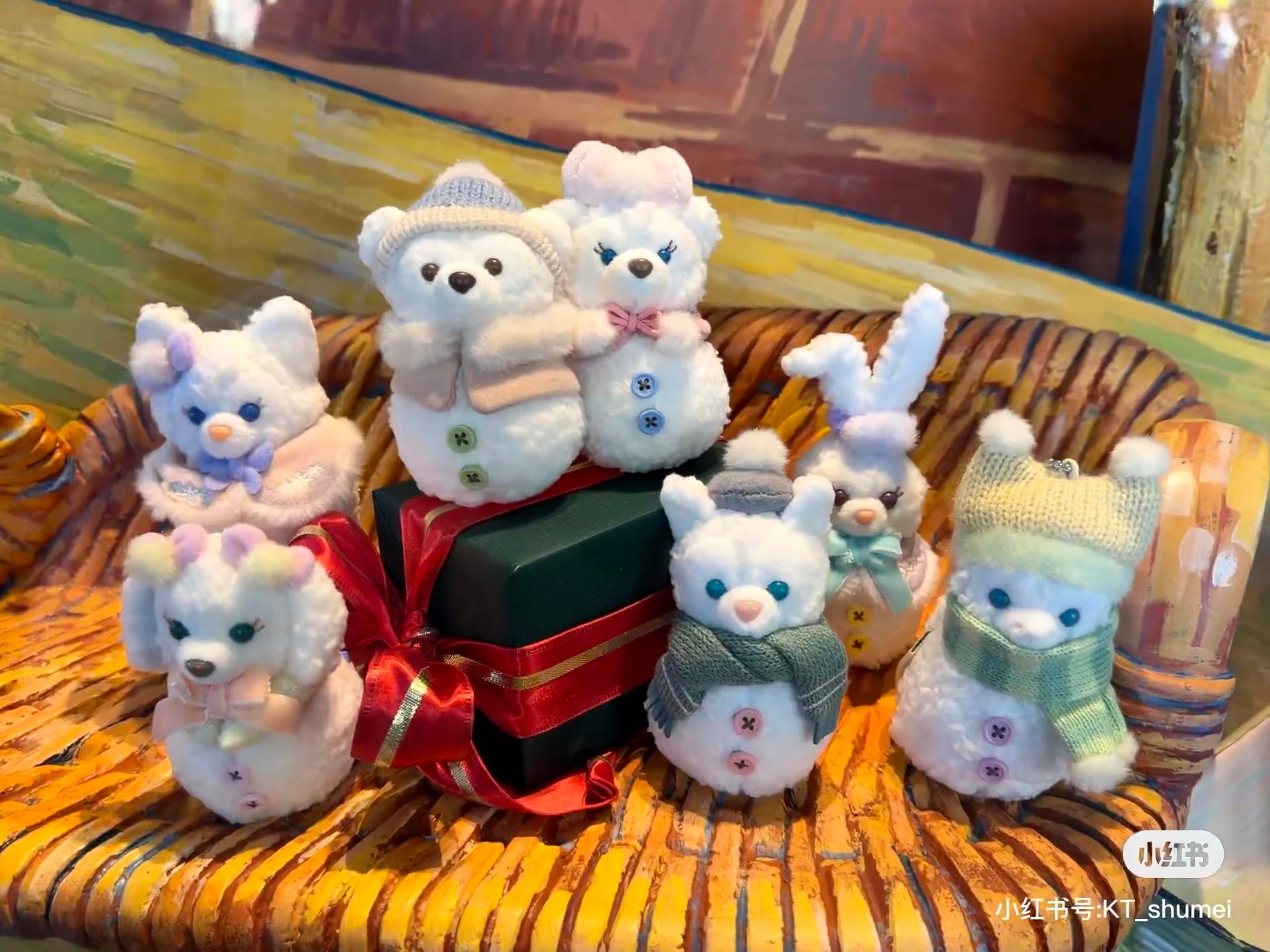 Disney|Duffy and friend Winter 2025 snowman Mascot Holder /Plush Keychain