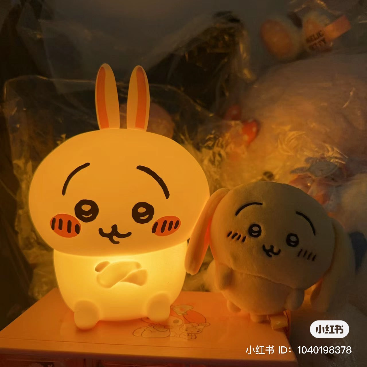 Chiikawa 吉伊卡哇|柔软可捏捏硅胶质地柔和小夜灯/4档亮度切换/USB充电式/可无线