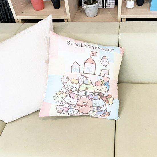 Sumikko gurashi角落生物|超柔软双面抱枕/靠垫/正反面都可爱|约40cm×40cm×10.5cm